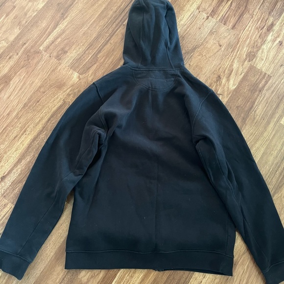Mens medium black hooded zipup - Picture 2 of 6